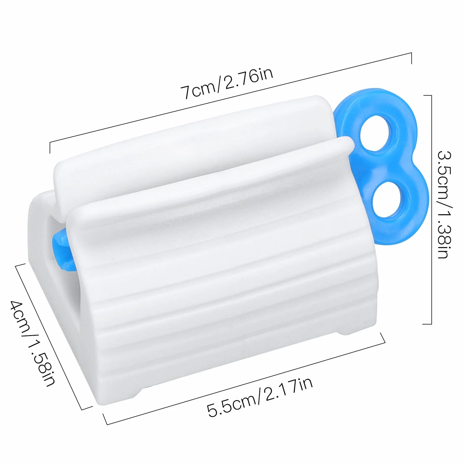 Zivacate Wyciskacz do pasty do zębów, 3 PCS Plastikowy obrotowy dozownik pasty do zębów, wyciskacz do tubek, pasta do zębów Akcesoria do uchwytów do łazienki (Czerwony/Zielony/Niebieski)