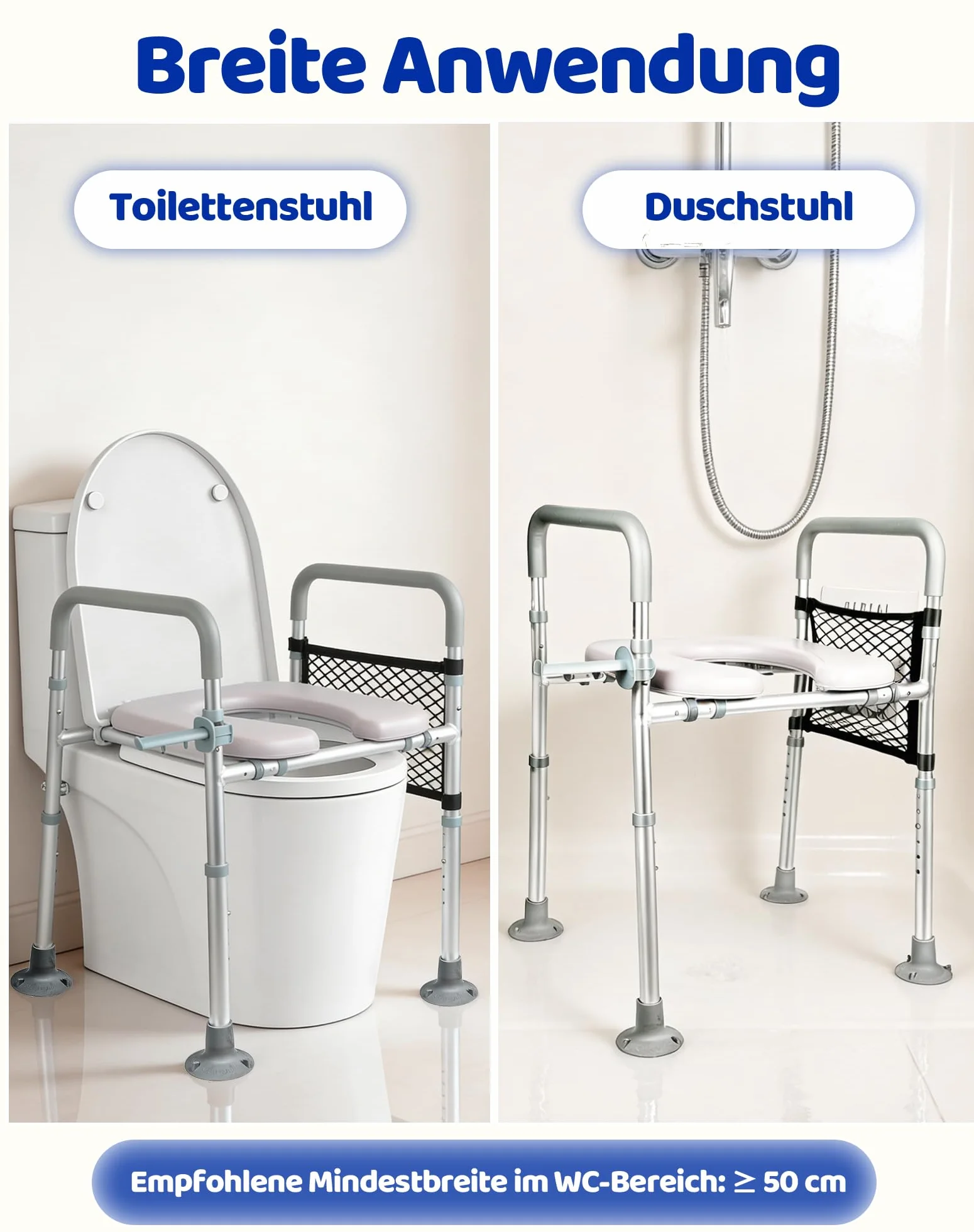 Podwyższenie deski sedesowej z podłokietnikami, podwyższenie siedziska WC, pomoc w wstawaniu, nakładka toaletowa dla seniorów, podwyższone siedzisko toaletowe z regulowaną wysokością 6/szerokością 6