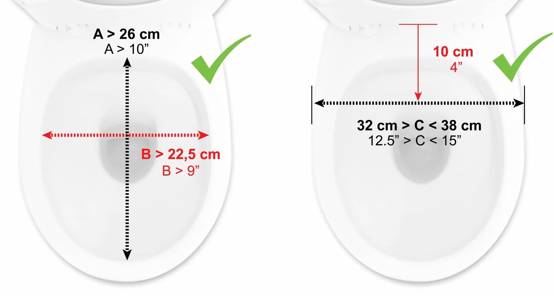 KMINA - Miękka podniesiona deska sedesowa z pokrywką 10 cm, podwyższenie deski sedesowej dla osób starszych, niepełnosprawnych podwyższenie deski sedesowej 10 cm, podwyższona deska sedesowa dla