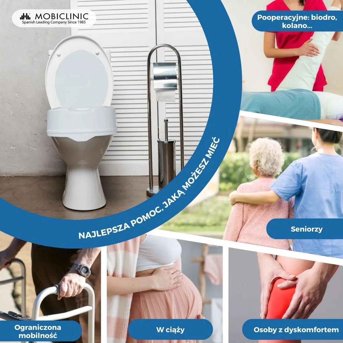 Podnieść WC | powiekach | 14 cm | biały | regulowane | Titan | Mobiclinic