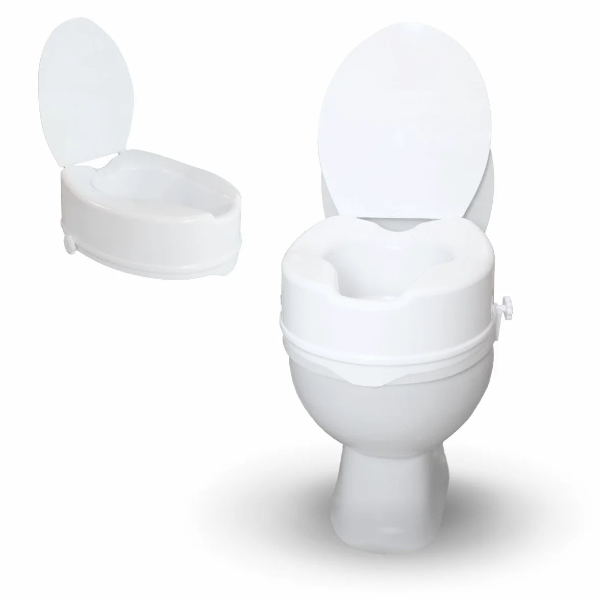 Podnieść WC | powiekach | 14 cm | biały | regulowane | Titan | Mobiclinic