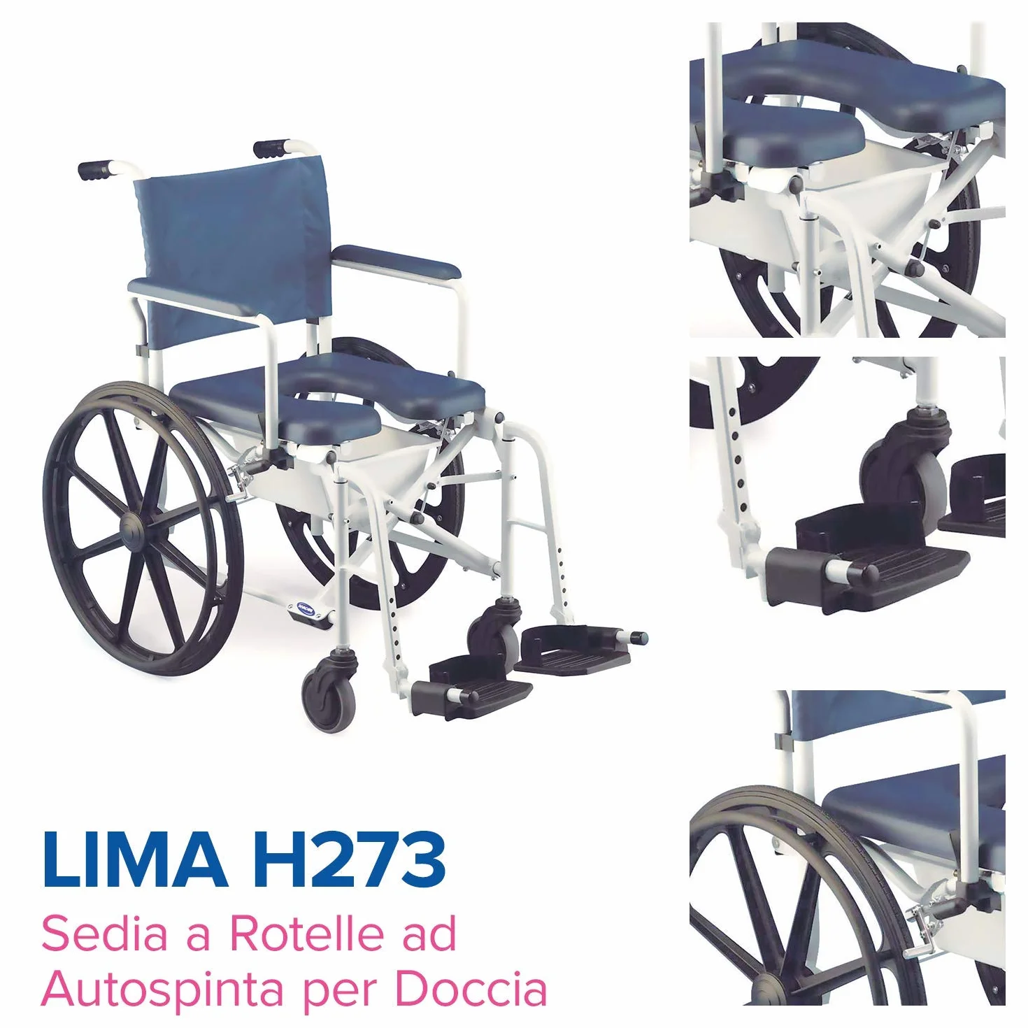Invacare Wózek inwalidzki prysznic z toaletą Lima