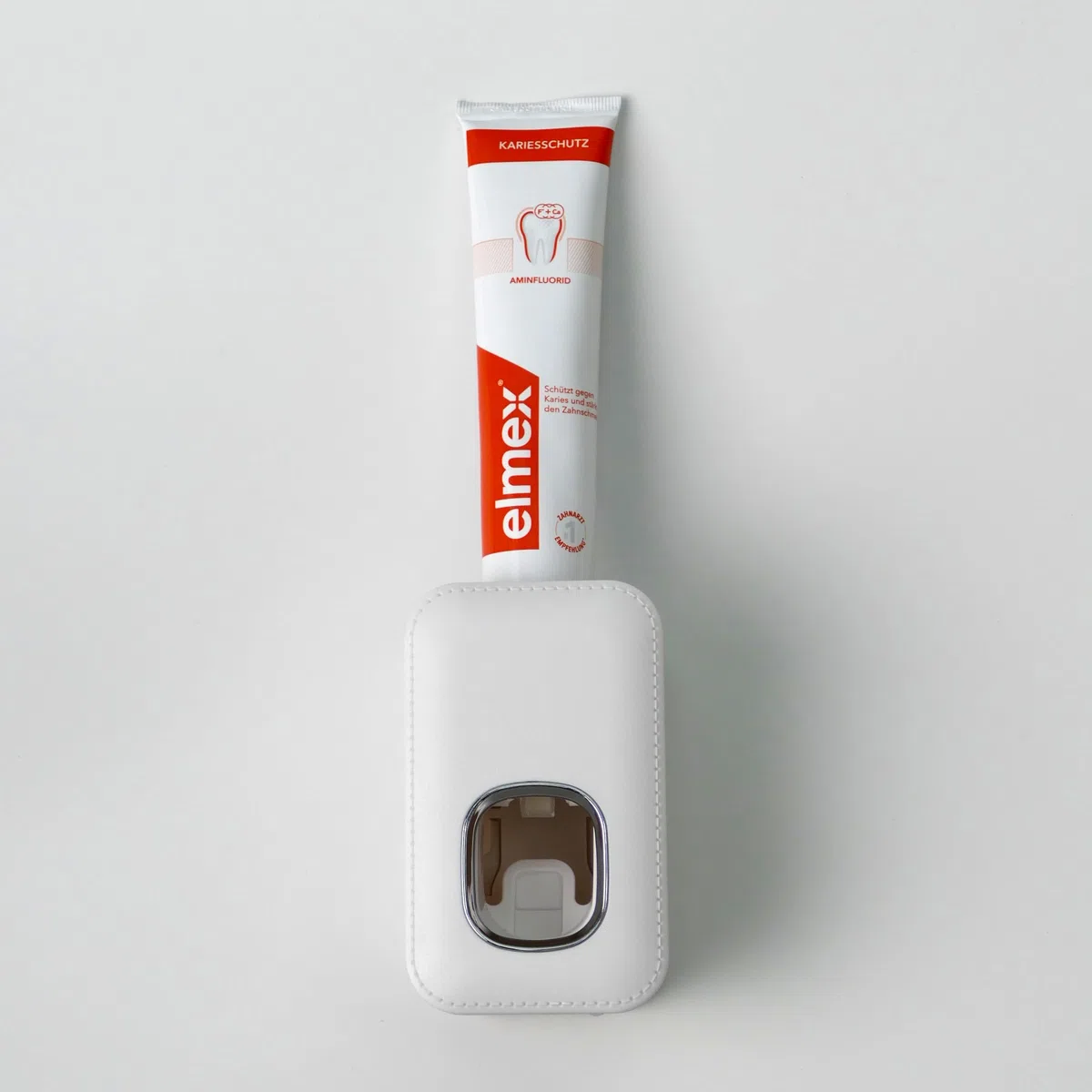 Adapter do dozownika pasty do zębów Elmex i Aronal (2 sztuki) | Nasadka do wszystkich powszechnie stosowanych dozowników pasty do zębów - pasuje do tubek pasty do zębów Elmex i Aronal, metoda druku 3D