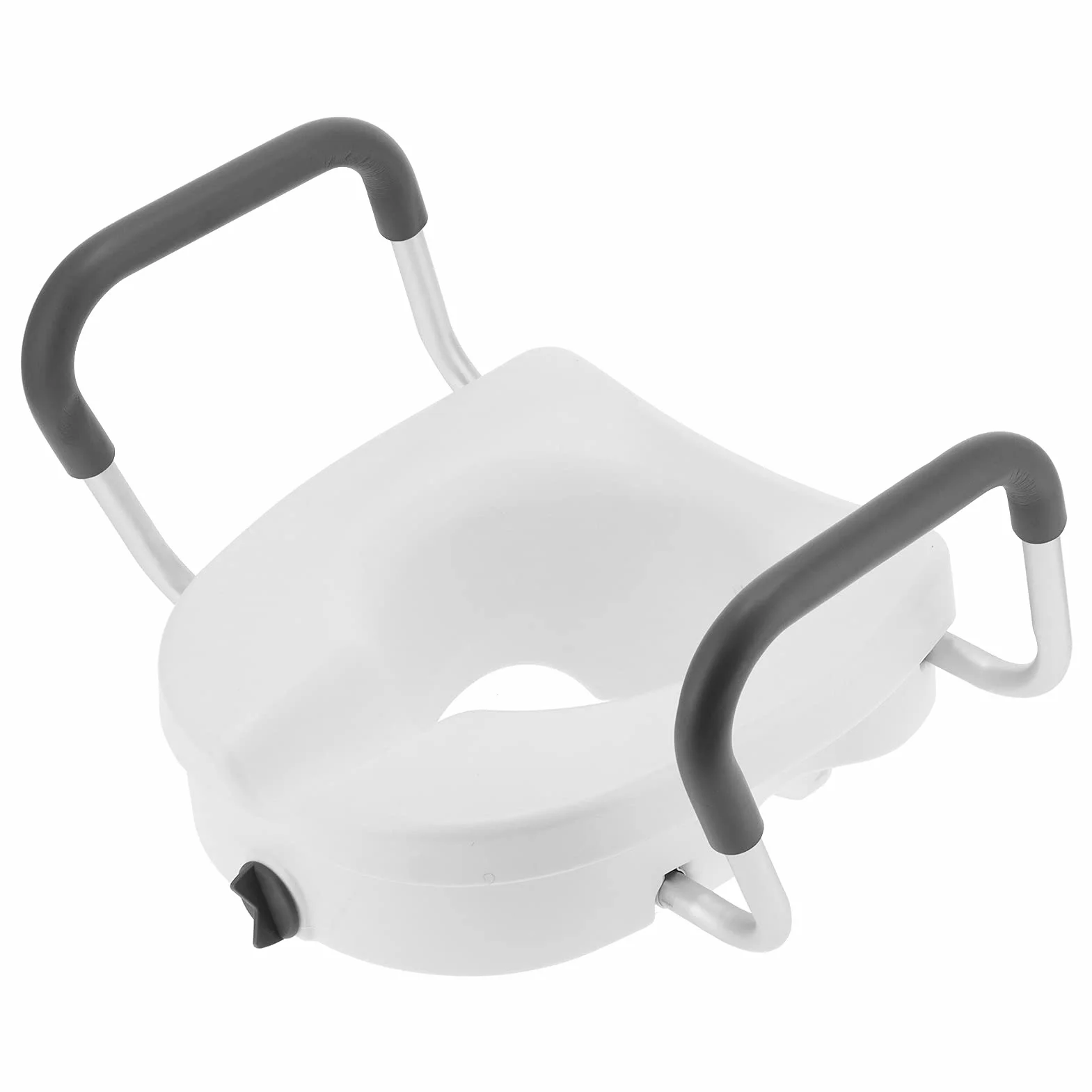 Podwyższona Deska Sedesowa z Regulowanymi Podłokietnikami Podwyższona Deska Sedesowa Podwyższona Deska Sedesowa 12 Cm Nasadka Toaletowa dla Seniorów, Kobiet w Ciąży, Osób