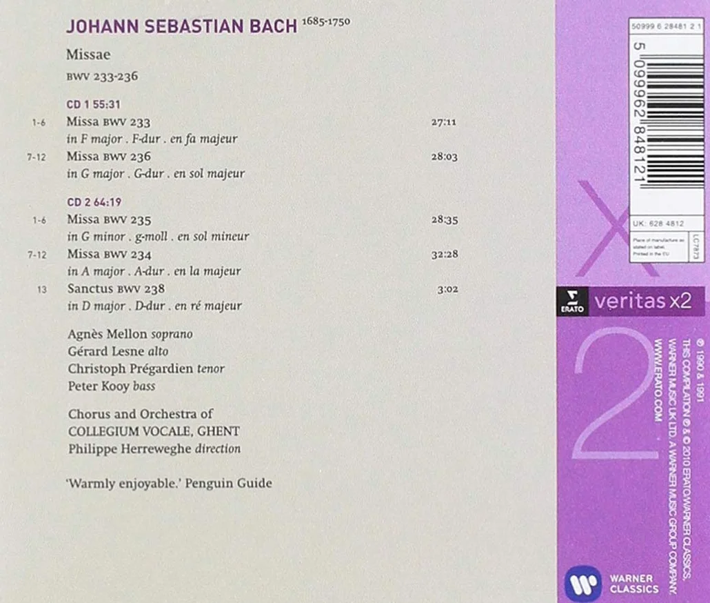 Bach : Masses BWV 233-235, Sanctus BWV 238